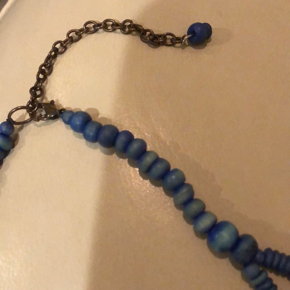 Gorgeous Blue Statement Necklace - image 3